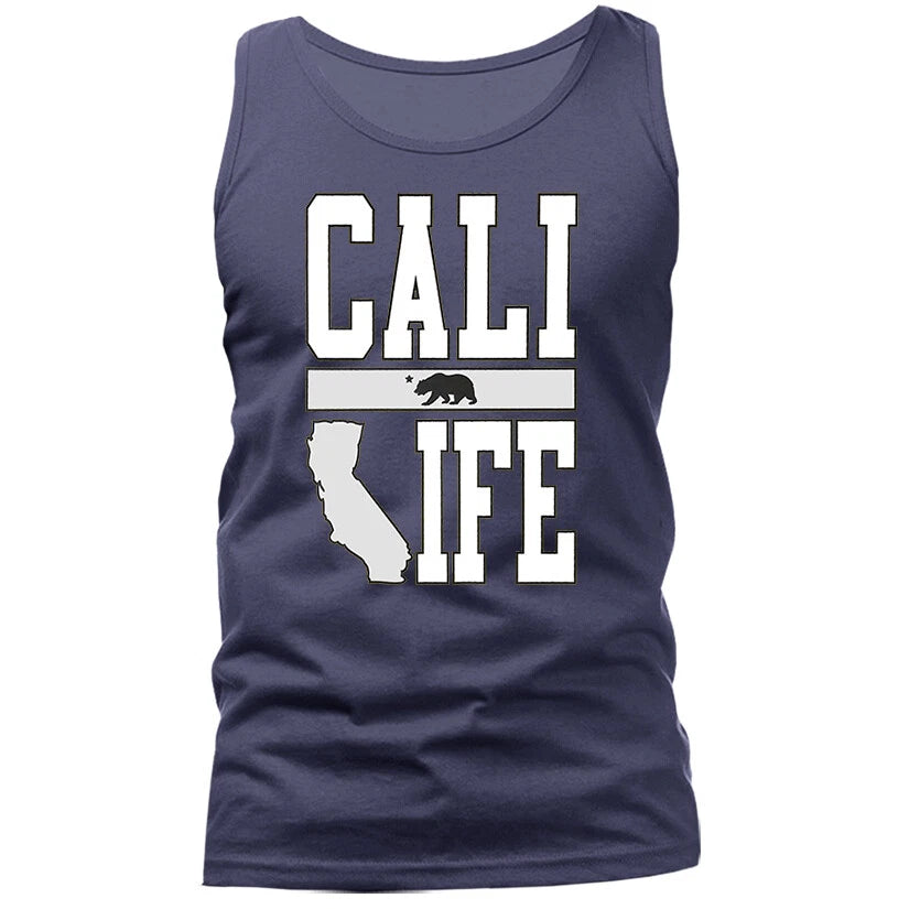 Golden State California Republic Cali Bear Cali Life Style Graphic Tank Top