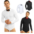 Freebily Men's Long Sleeve Latin Modern Ballroom Dance Shirt Romper AU