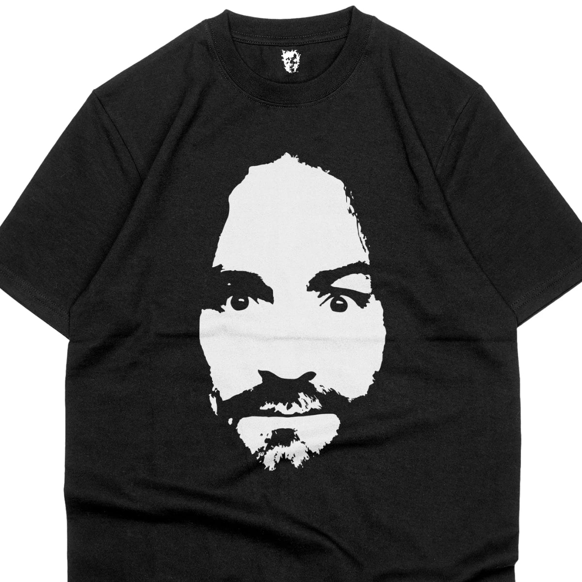 Charles Manson Shirt, Serial Killer, Gothic Horror Black T-Shirt