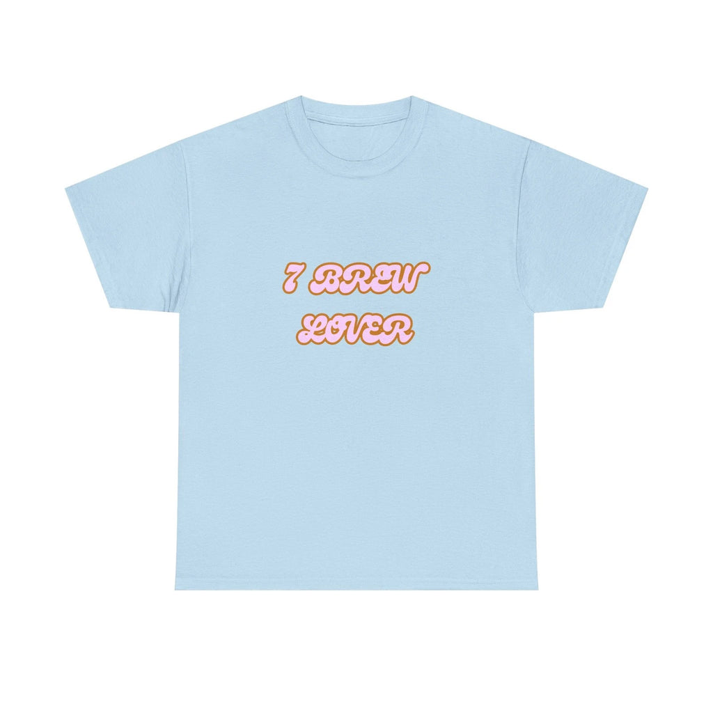 7 Brew Lover Unisex Heavy Cotton Tee - Casual Wear, Coffee Lover