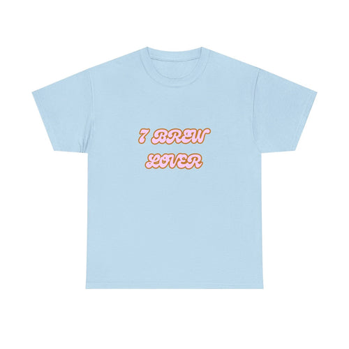 7 Brew Lover Unisex Heavy Cotton Tee - Casual Wear, Coffee Lover