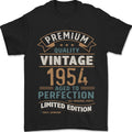 Premium Vintage 72nd Birthday 1954 Mens T-Shirt 100% Cotton