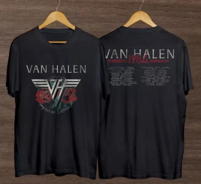 1984 Van Halen Tour T-Shirt, Vintage Van Halen 1984 Music Concert Tour T-Shirt