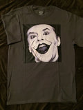 JOKER- Jack Nicholson, Tim Burton T-Shirt size X-LARGE XL Mens Gray- Herb Ritts