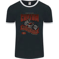 American Custom Motorcycles Biker Motorbike Mens Ringer T-Shirt FotL