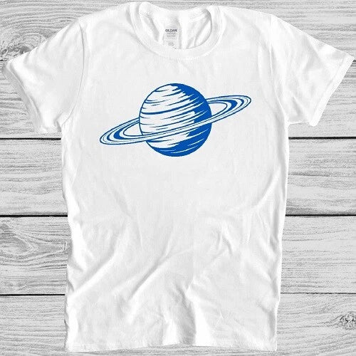 Saturn T Shirt Planet Solar Syystem Nasa Funny Cool Gift Tee M313