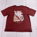 SENSELESS Shirt Mens XL Red Teddy Bear Collage Graphic Tee Crewneck Streetwear