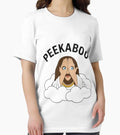 Peekaboo Jesus Funny Christian Cute Faith Humor Religious Meme Gift  T-Shirt