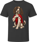 English Springer Spaniel Dog I Love Mom Tattoo Vintage Dog Lover T Shirt