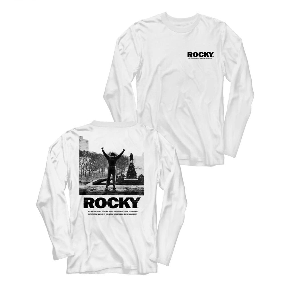 Rocky Movie Rocky Balboa Philadephia Museum Steps Men's Long Sleeve T Shirt