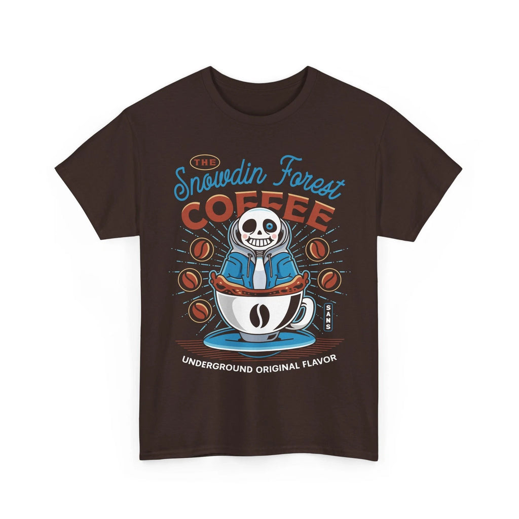 Snowdin Forest Coffee Emblem Unisex T-Shirt. Undertale Video Game. Deltarune.