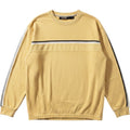 X8 Extreme Quality Y2L Mens XL Mustard Yellow Striped Long Sleeve Crewneck Shirt