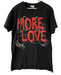 More Love Graphic T-Shirt Black Made in Italy Size M Rare Streetwear #19