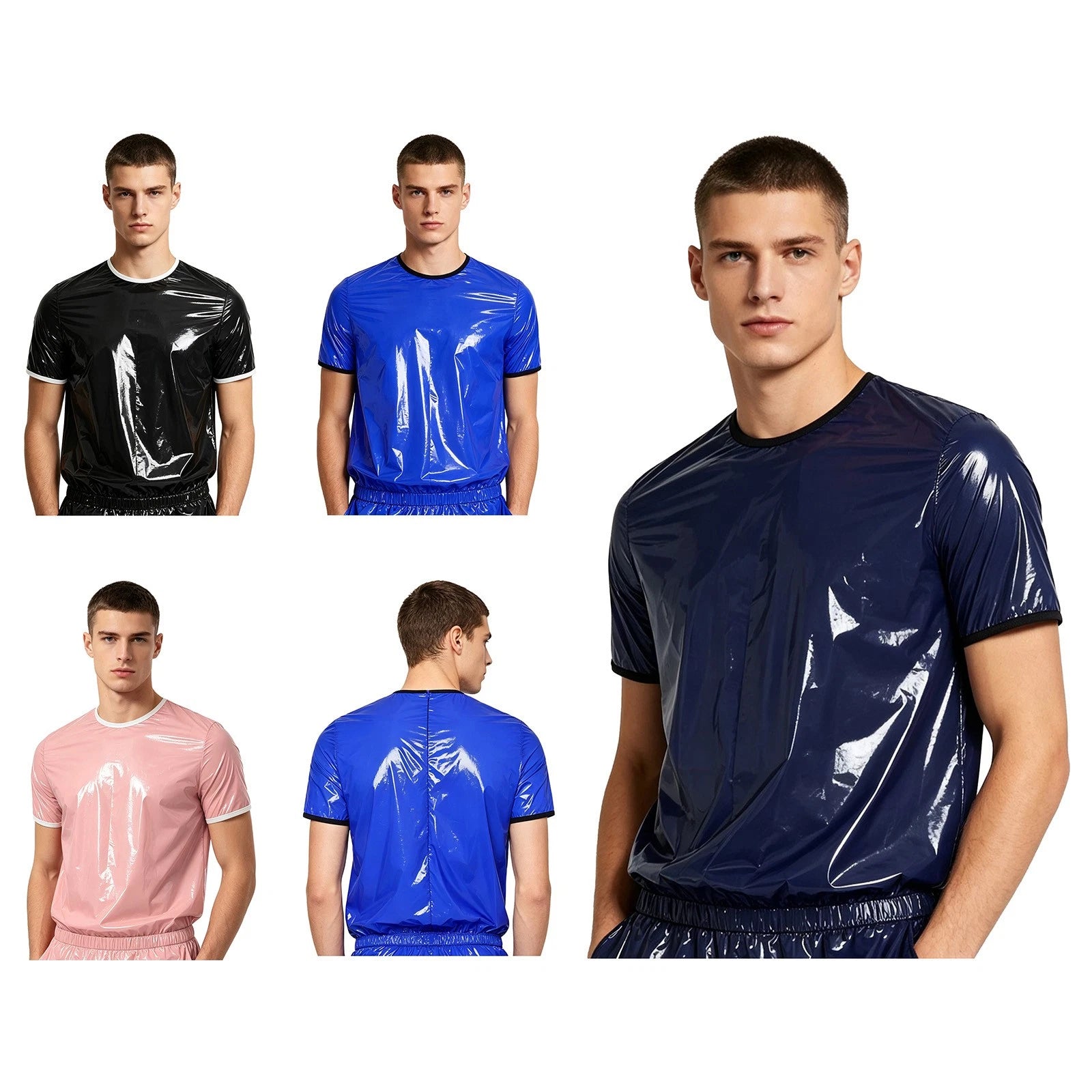 Men Top Carnival Tops Activities T-shirt Daily Wear Contrasting Short Sleeve