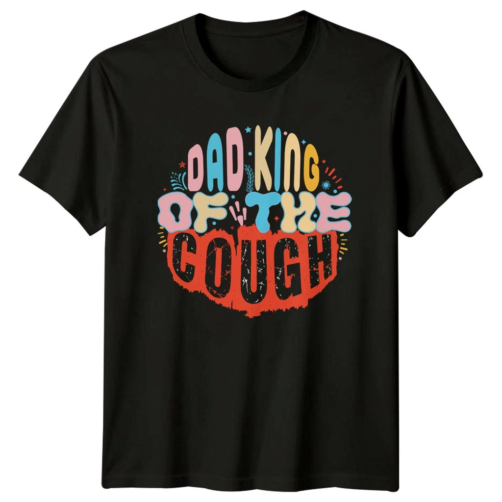 Dad King Of The Couch Mens T-Shirt Lazy Dad Fatherhood Fathers Day Gift For Him