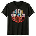 Dad King Of The Couch Mens T-Shirt Lazy Dad Fatherhood Fathers Day Gift For Him