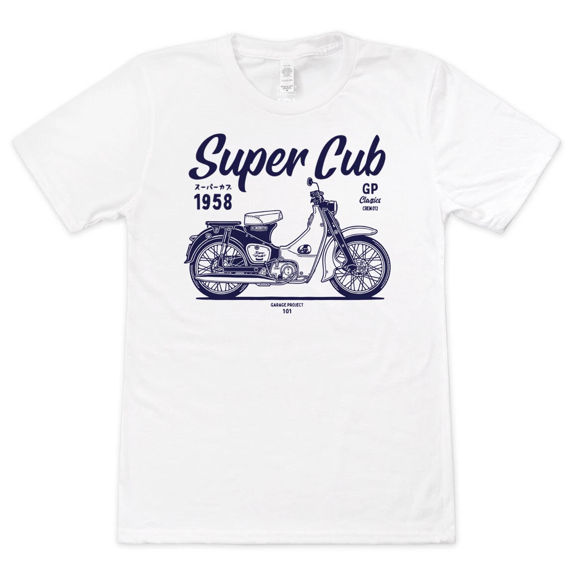 Classic Honda Super Cub Motorcycle T-Shirt