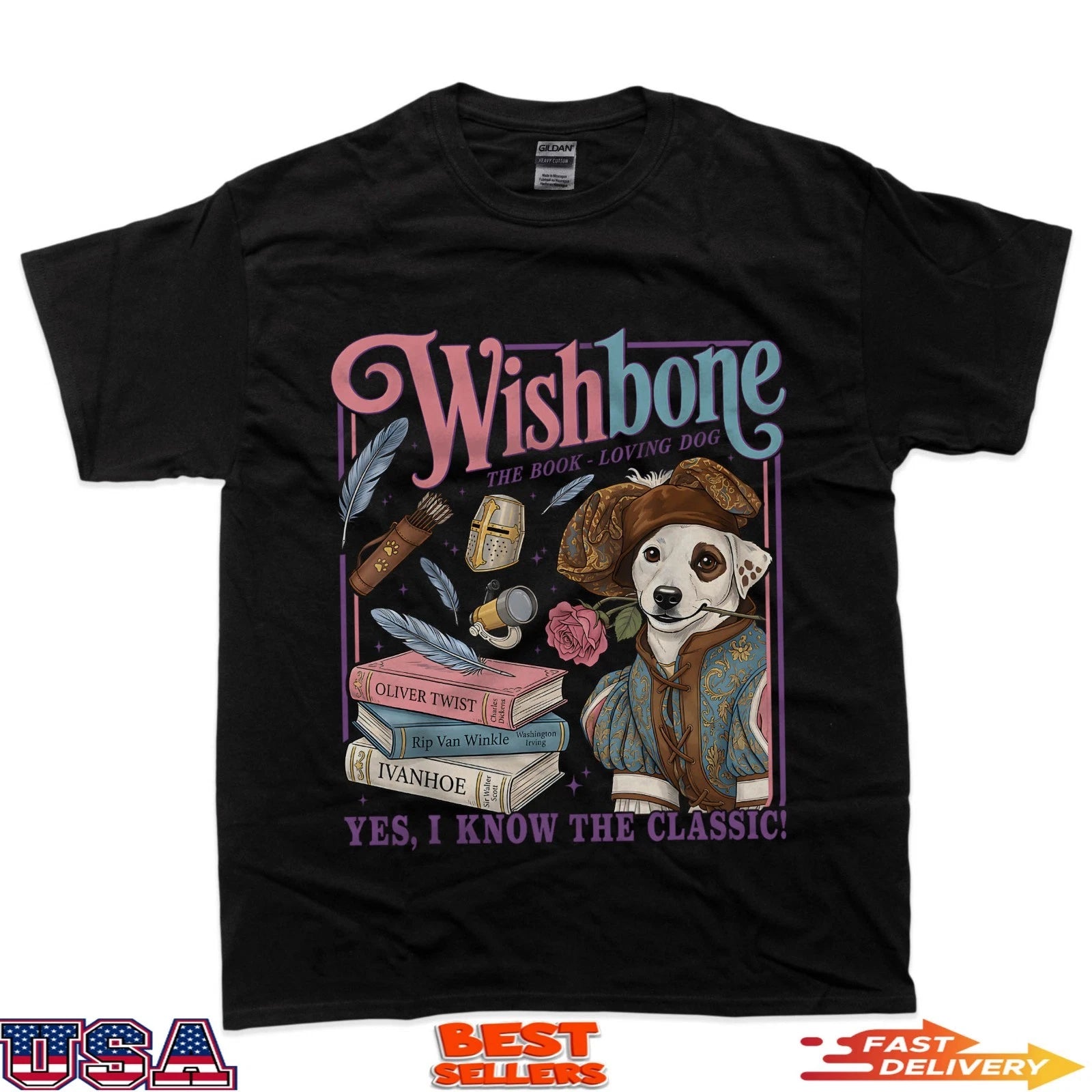 Wishbone Yes I Know The Classic 90S Pbs Dog Vintage T-Shirt