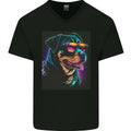 A Cool Rottweiler With Glasses Dog Mens V-Neck Cotton T-Shirt