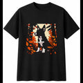 Detailed Puppy in Nature Dog Cute Mens T-Shirt Black 100% Cotton Kawaii Novelty