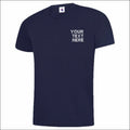 Personalised Uneek V-Neck T-Shirt Custom Embroidered Workwear Casual Tee Shirt