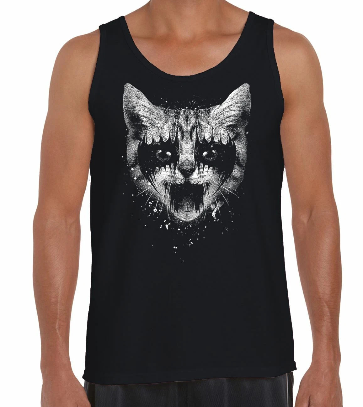 Heavy Metal Pussy Cat Men's Vest Tank Top - Rock T-Shirt