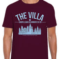 The Villa Burgundy T-Shirt Tee Aston Villa Europa Champions 2026