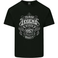 Premium Legend 69th Birthday 1957 Mens Cotton T-Shirt Tee Top