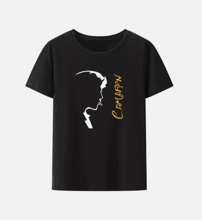 Classic Camaron De La Isla Modal Print T-Shirt Creative Portrait Aesthetic Casua