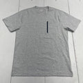 Oversize Gray Zip Front Pocket T Shirt Mens Size Medium