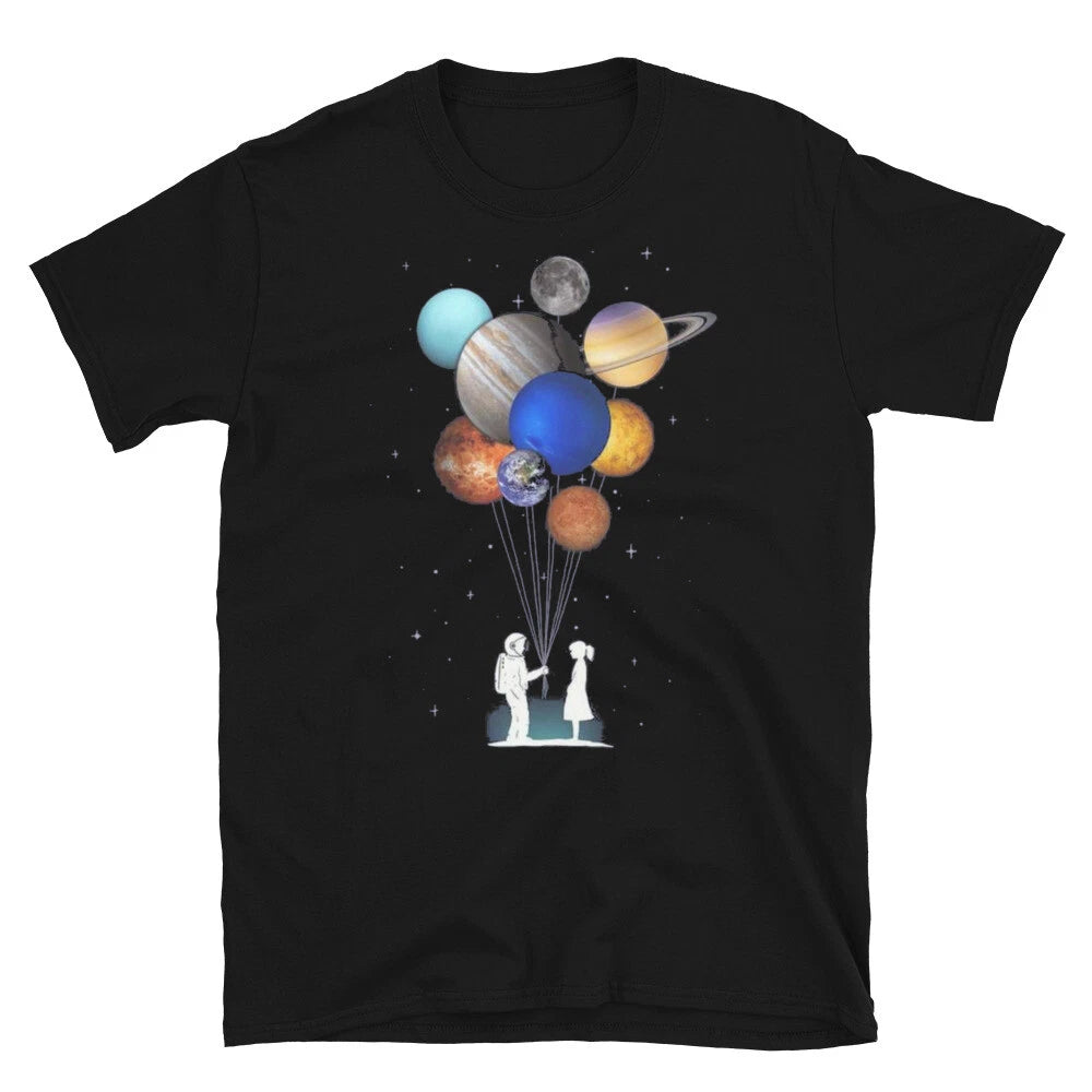 Balloon Planets Short-Sleeve Unisex T-Shirt