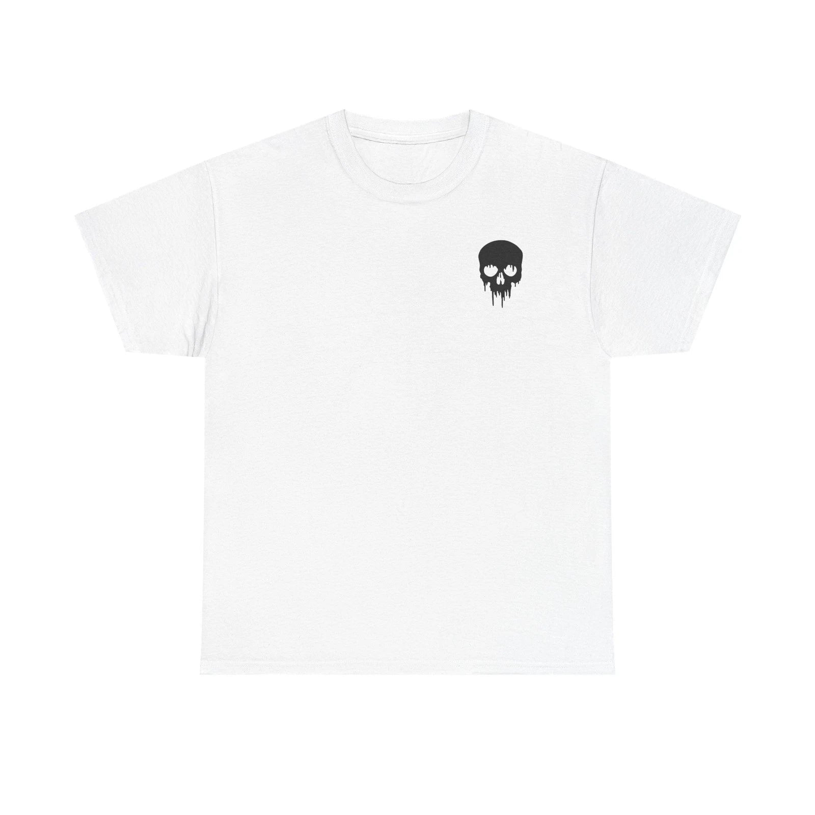 Skull Heavy Cotton Tee Edgy Streetwear Fashion Gift Halloween, Grunge, Goth Gift