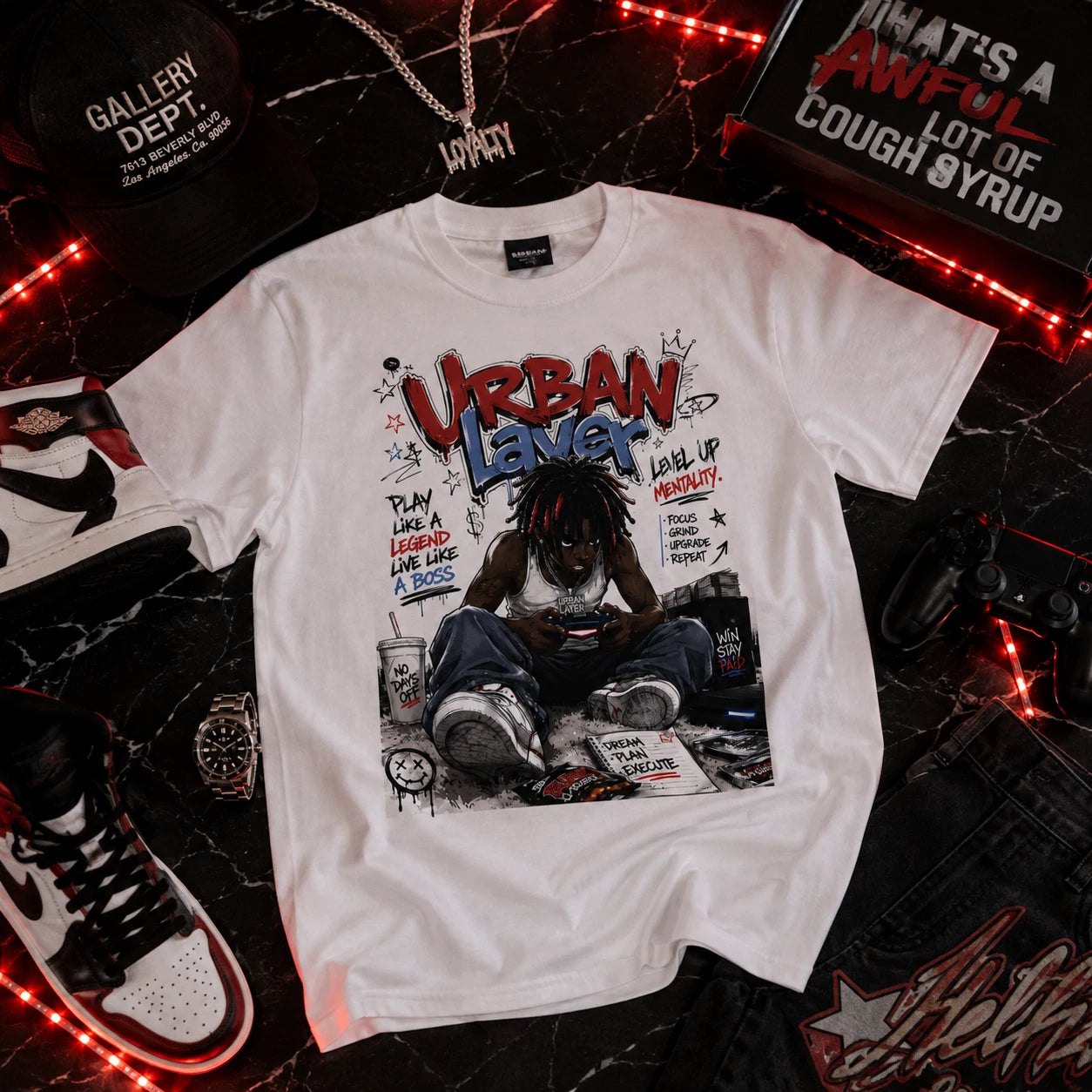 Urban Hustle Graphic Tee | Street Art Illustration