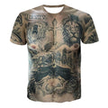 Tattoo Muscle Hip Hop Streetwear Women Men T-Shirt 3D Print Short Sleeve Tee Top
