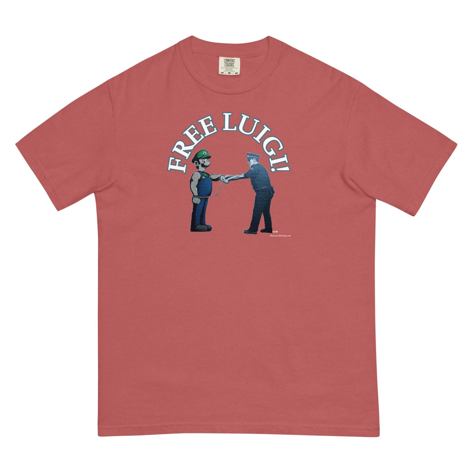 Free Luigi - Banksy-style super soft T