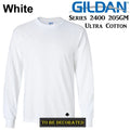 AU Gildan Long Sleeve T-Shirt White Tee Top Mens Ultra Cotton T-Shirts in