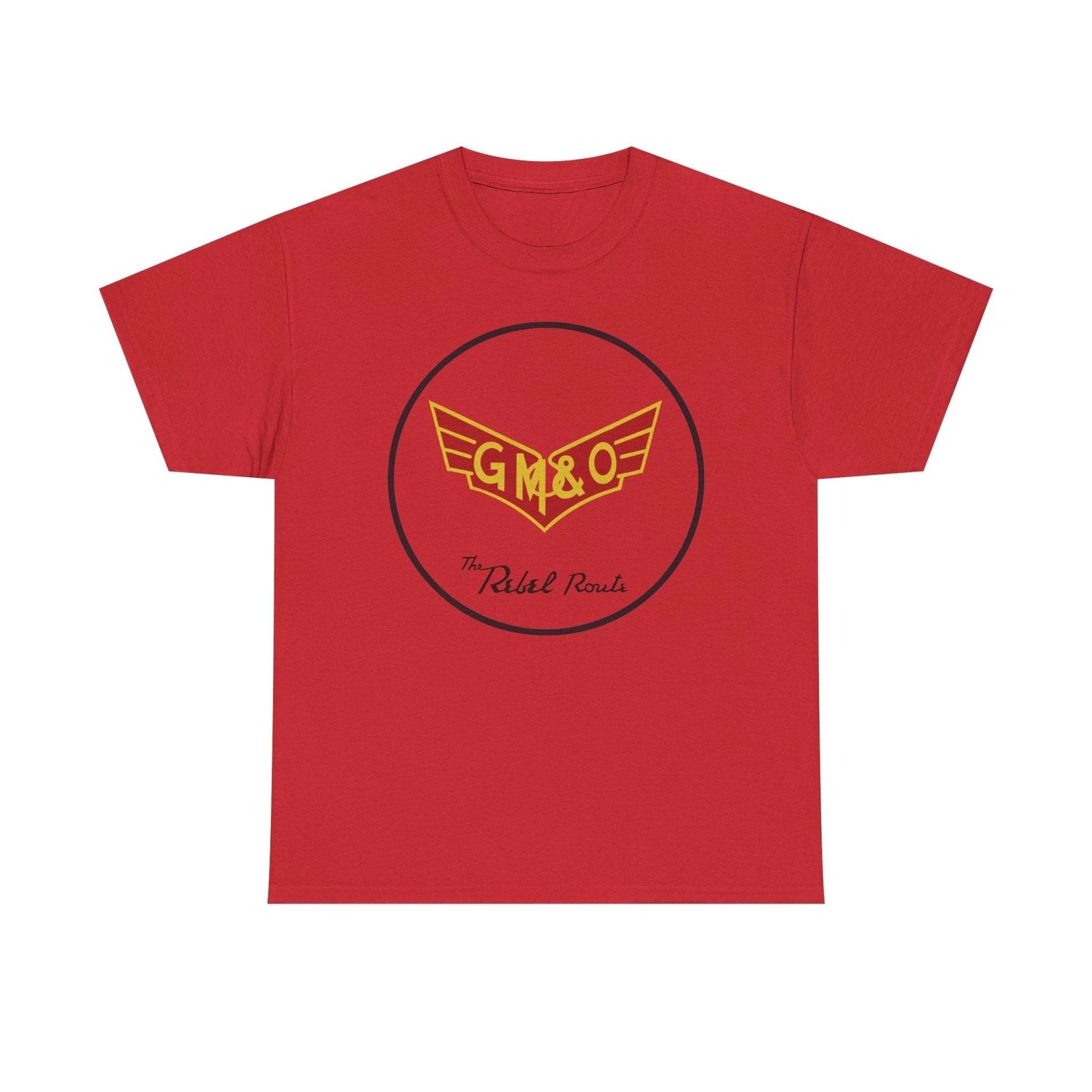 GM&O Gulf Mobile Ohio Rebel Route Railroad Logo Vintage T-Shirt