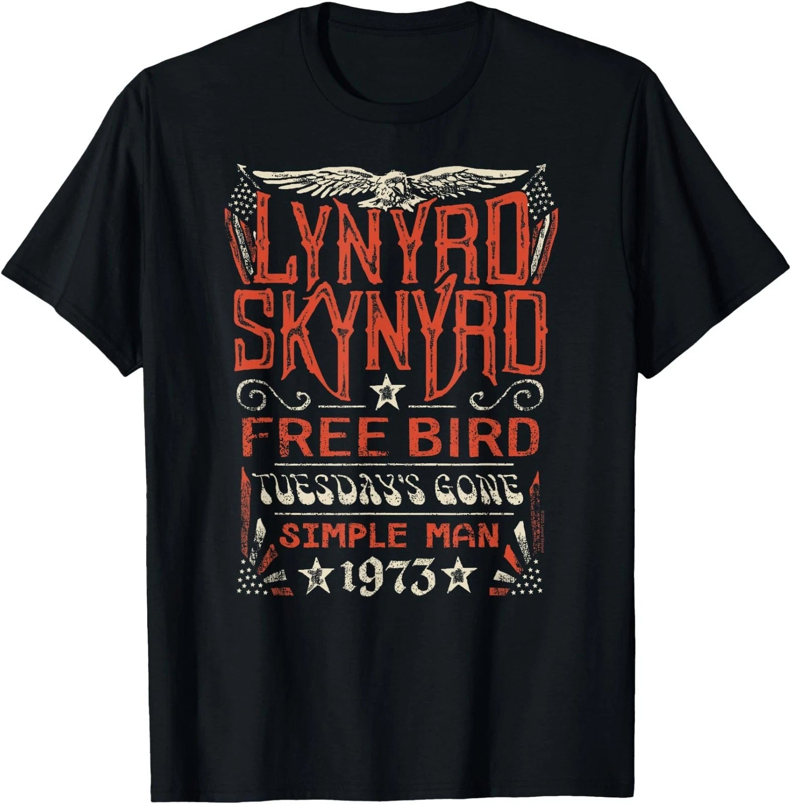 Lynyrd Skynyrd - Free Bird Tuesday's Gone Simple Man Songs T-Shirt