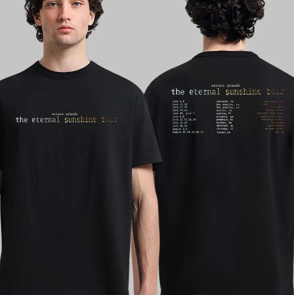 Ariana Grande The Eternal Sunshine Tour 2026 Schedule Tour Dates T-Shirt Unisex
