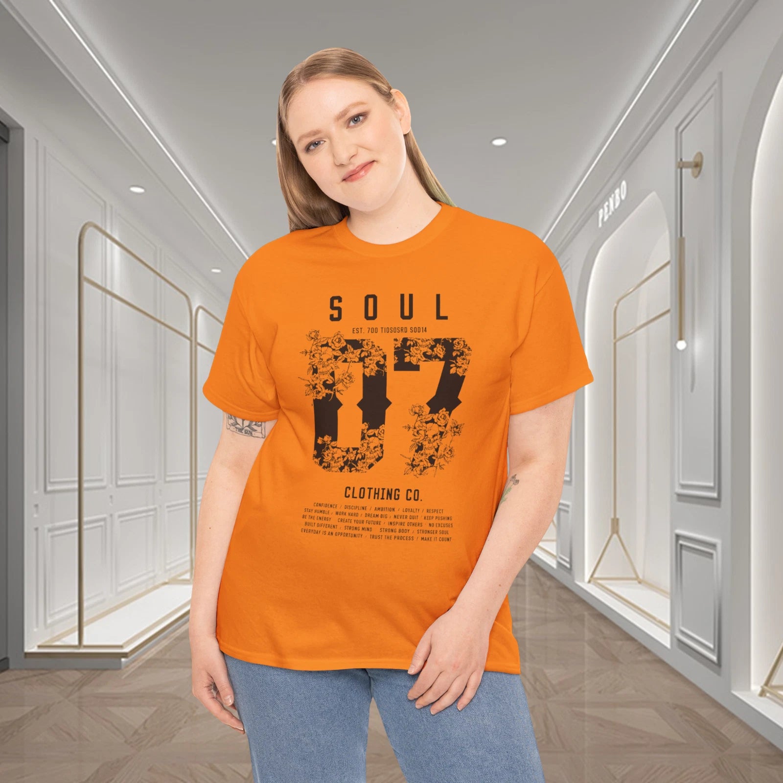 Soul 07 Floral Clothing Co Urban Graphic T-Shirt
