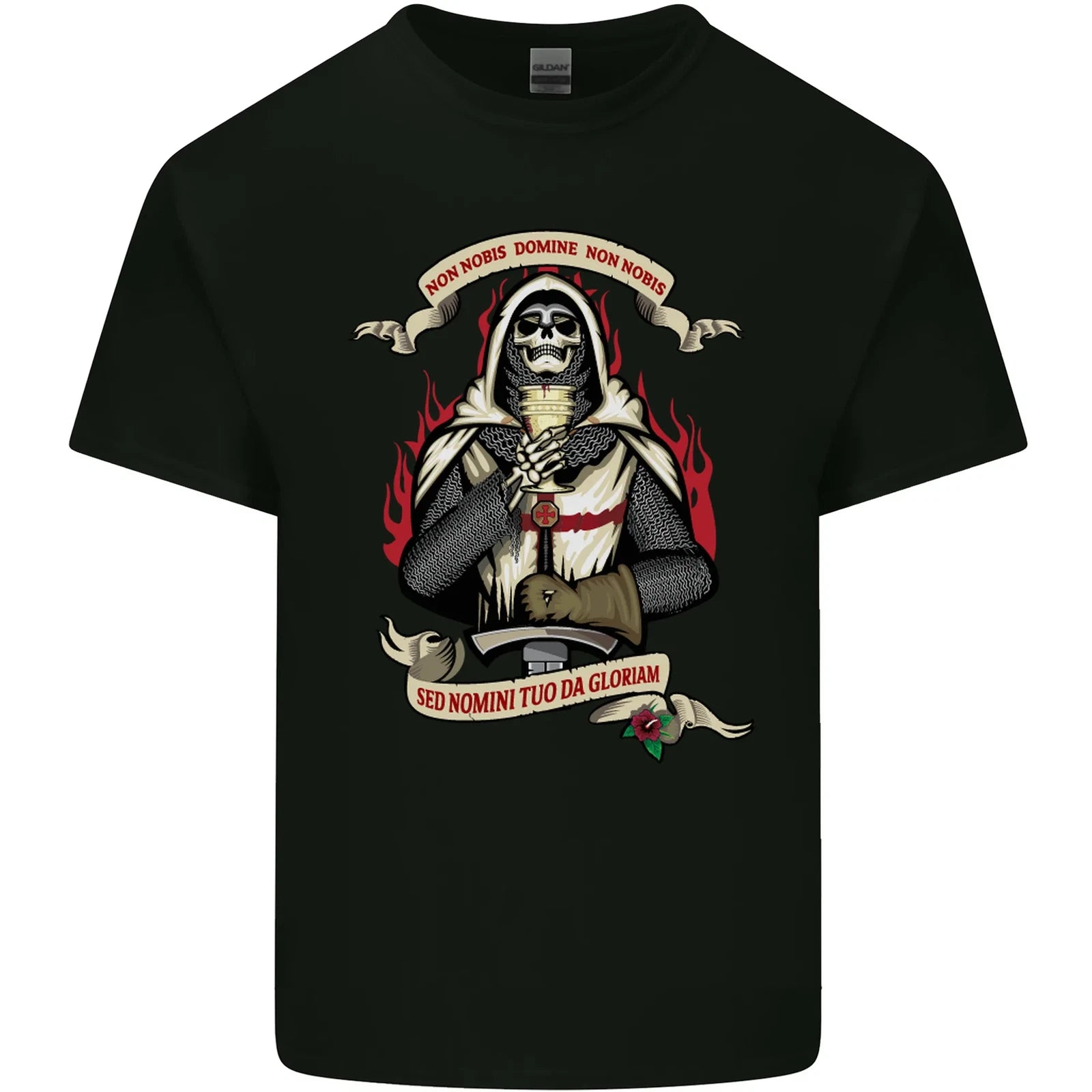 St Georges Day England Flag Knights Templar Mens Cotton T-Shirt Tee Top