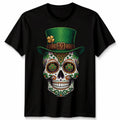 Born In Ireland Sugar Saint Patricks Day Mens Womens T-Shirt of Dead Design