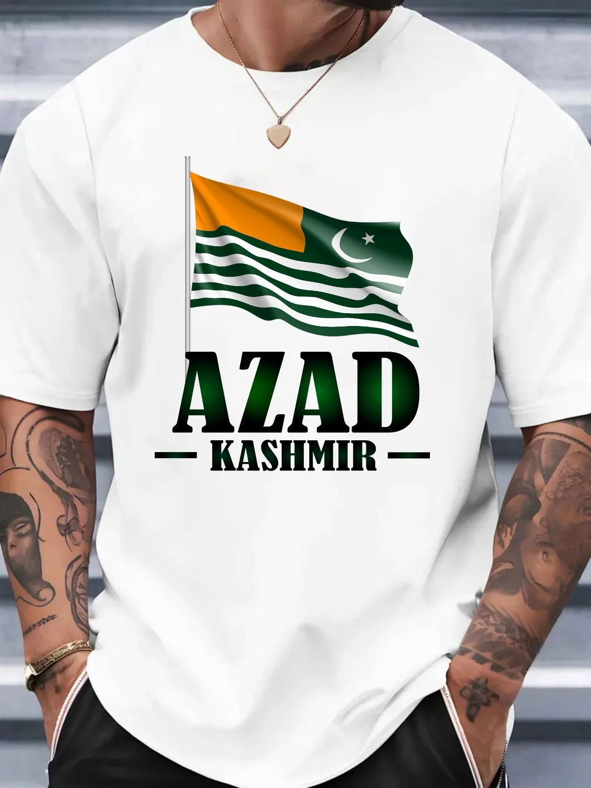Azad Kashmir T-Shirt - Kashmir Flag Pride Supporter Political Culture Unisex Tee