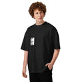 Black Man Cross Unisex organic oversized high neck t-shirt