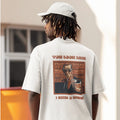 Men Back Printed Streetwear Round Neck Oversized T-Shirt | Trendy Graphic