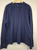 Mode Of One Modern Long Sleeve Relaxed Fit Shirt Navy Blue Men's Size Large NWT