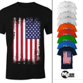 Men's T-Shirt - America Flag USA - Comfort Fit MoonWorks®