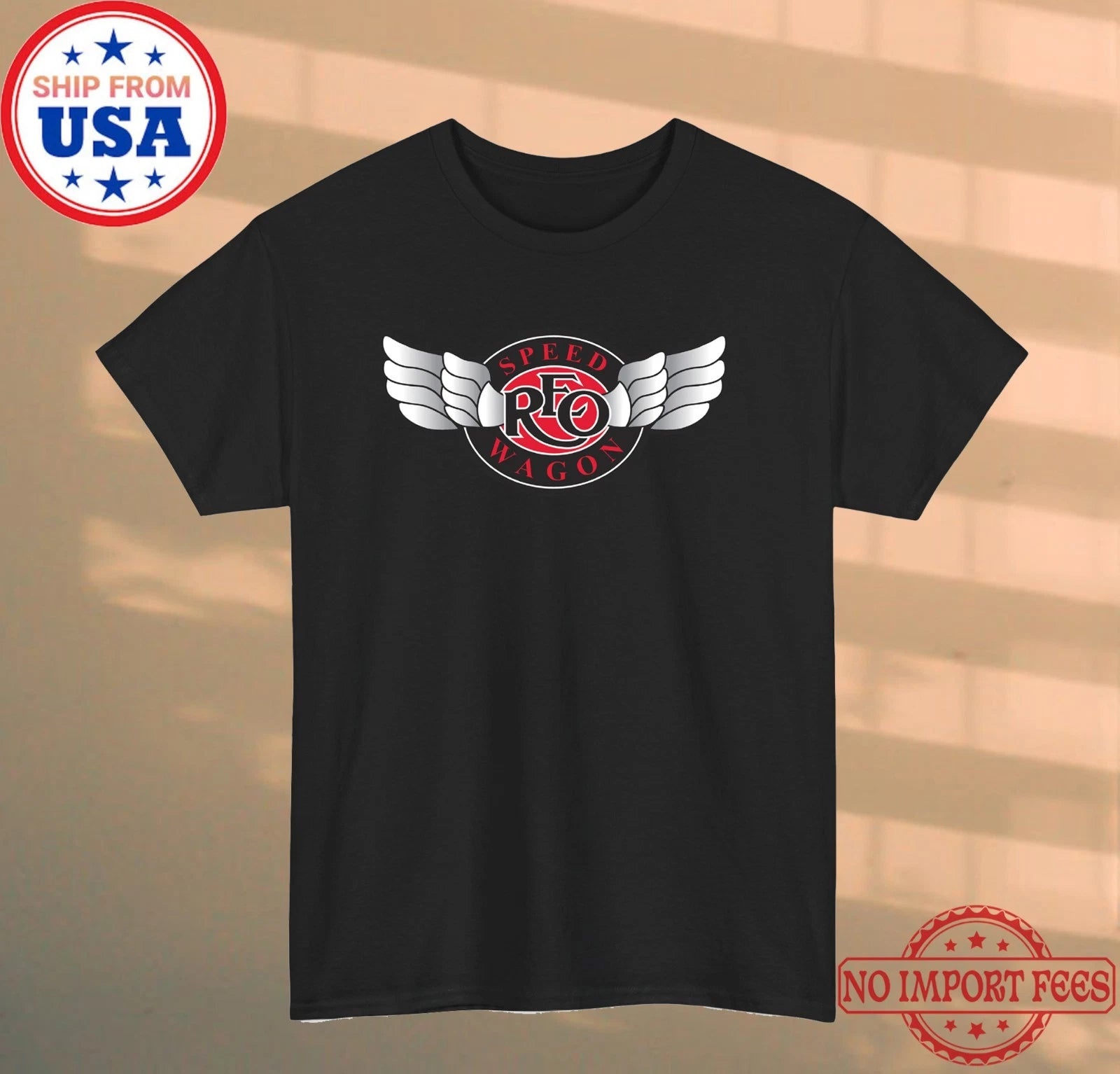 REO Speed Wagon Men's Black Size S-5XL