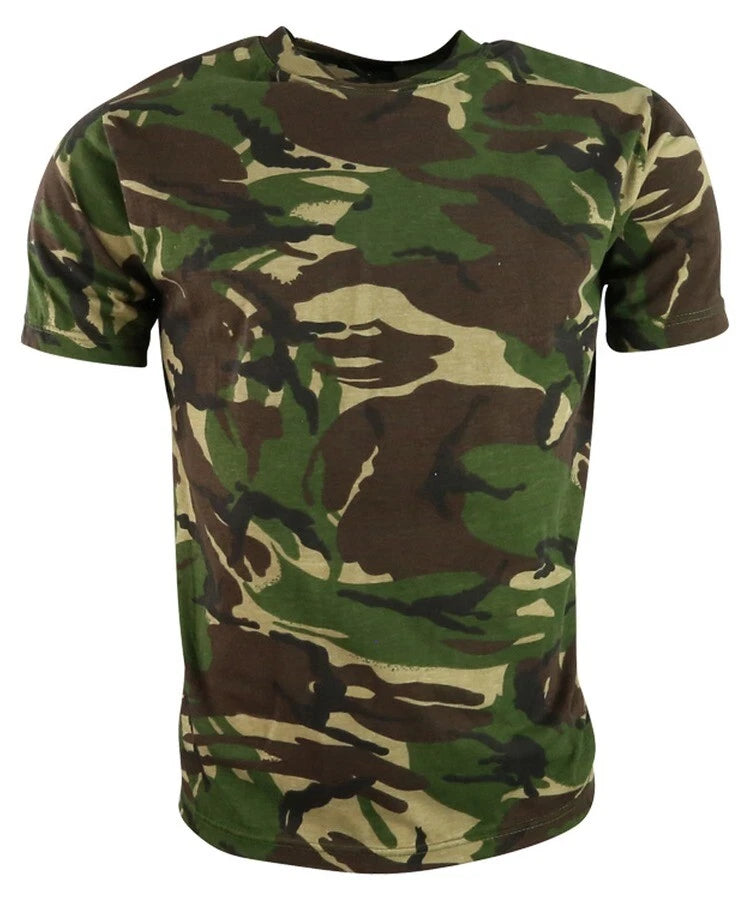 Dallaswear Woodland / DPM Camo T-shirt with Crew Neck