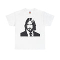 John Wick Keanu Reeves silhouette  Heavy Cotton Tee with Bold Graphic Design